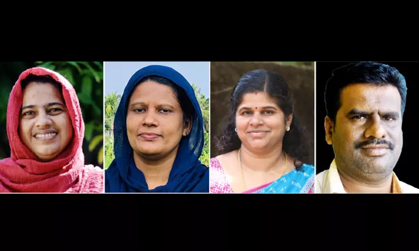 ​ഒരു സ്​കൂളിലെ മൂന്ന്​ അധ്യാപികമാരും ലാബ്​ ജീവനക്കാരനും സ്​ഥാനാർഥികൾ