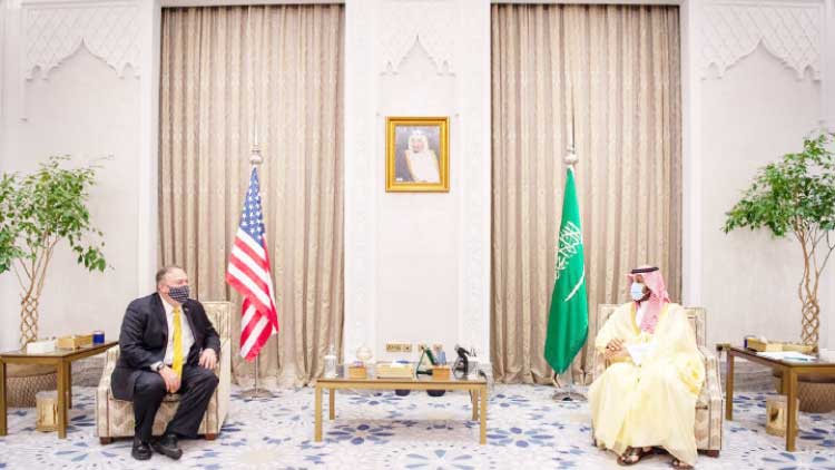 മൈക് പോംപിയോ കിരീടാവകാശിയുമായി ചർച്ച നടത്തി മൈക് പോംപിയോ കിരീടാവകാശിയുമായി ചർച്ച നടത്തി