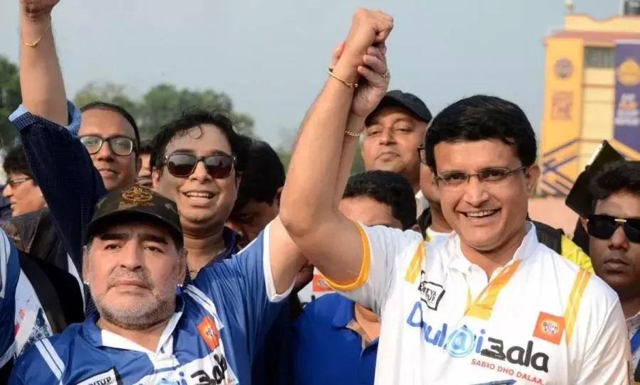 നിങ്ങൾക്ക്​ വേണ്ടിയാണ്​ ഞാൻ ഫുട്​ബാൾ കണ്ടത് -മറഡോണയു​െട വിടവാങ്ങലിൽ കണ്ണീരണിഞ്ഞ്​ ഗാംഗുലി