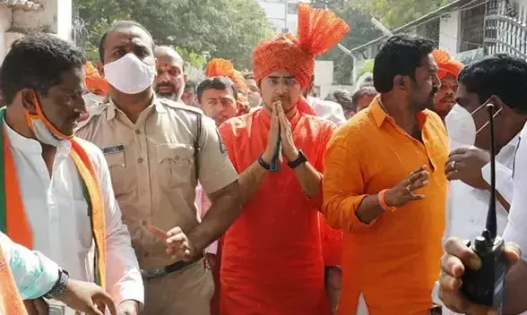 Hyderabad: Case against Tejasvi Surya for entering Osmania University without permission Hyderabad: Case against Tejasvi Surya for entering Osmania University without permission