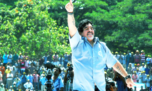 സന്ദർശനത്തിന്‍റെ ഓർമക്കായി കണ്ണൂരിൽ മറഡോണയുടെ പ്രതിമ ഒരുങ്ങുന്നു