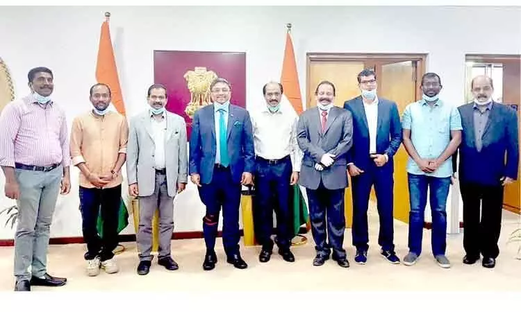 പൽപക് ഭാരവാഹികൾ ഇന്ത്യൻ അംബാസഡറെ സന്ദർശിച്ചു പൽപക് ഭാരവാഹികൾ ഇന്ത്യൻ അംബാസഡറെ സന്ദർശിച്ചു