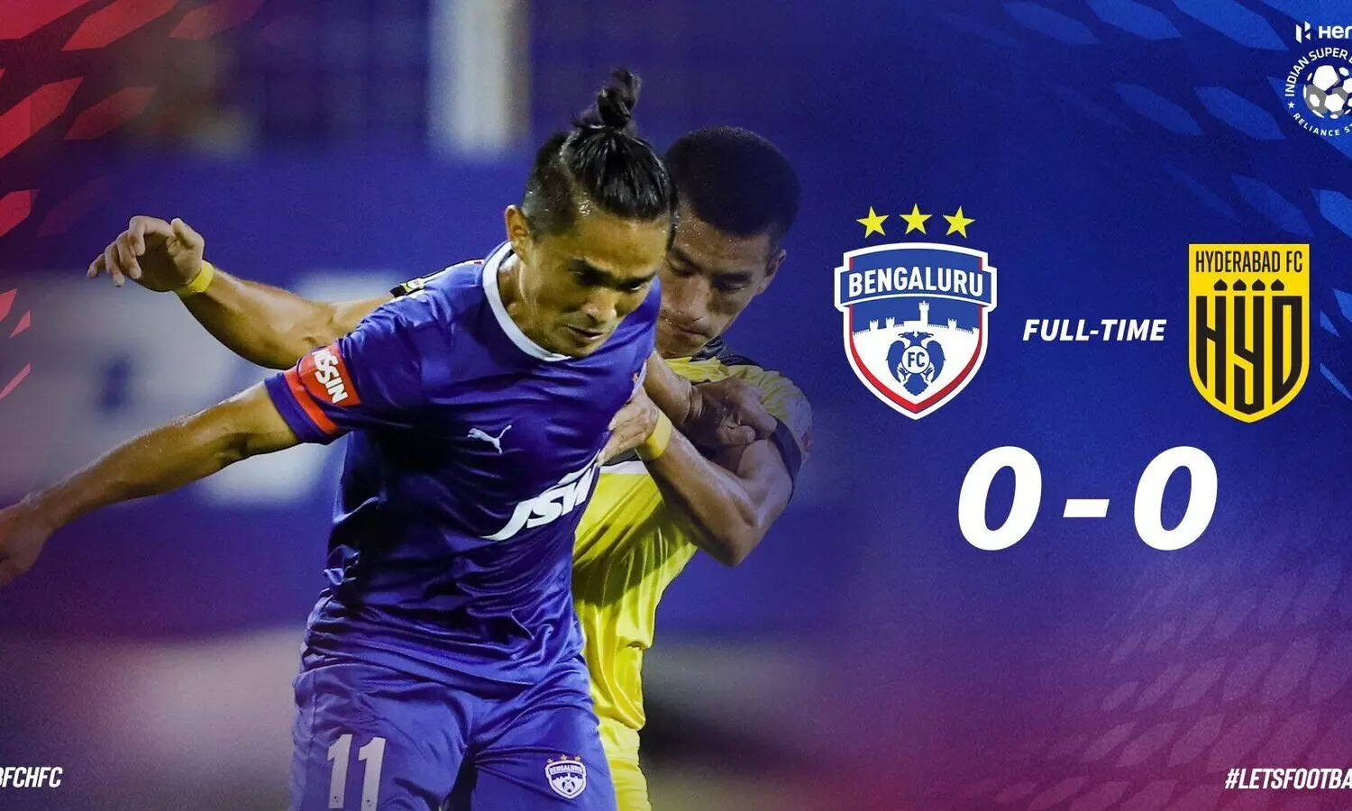 ഗോളില്ലാത്ത ആദ്യ മത്സരം; ബംഗളൂരുവിനെ മെരുക്കി ഹൈദരാബാദ്​