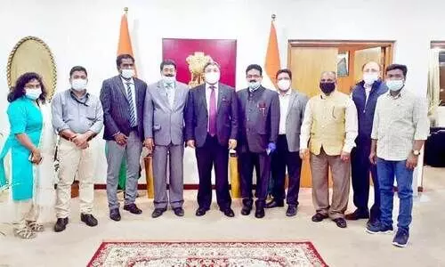 കൊല്ലം ജില്ല പ്രവാസി സമാജം ഭാരവാഹികൾ അംബാസഡറുമായി കൂടിക്കാഴ്​ച നടത്തി