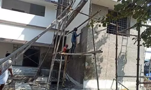 ചെമ്പൂച്ചിറ ഹൈസ്‌കൂളിലെ പ്രവർത്തികൾക്ക് സ്​റ്റോപ് മെമ്മോ; കരാറുകാരൻ നടത്തിയ മറ്റൊരു നിർമാണത്തിലും ഗുണനിലവാരമില്ലെന്ന്​ കിഫ്​ബി