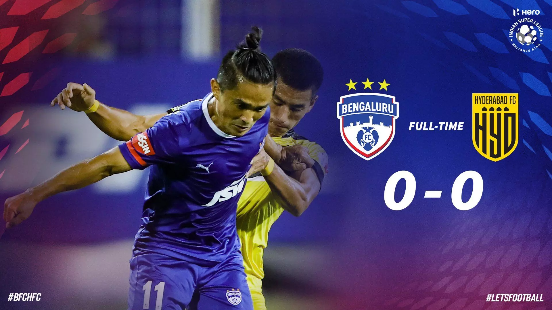 ഗോളില്ലാത്ത ആദ്യ മത്സരം; ബംഗളൂരുവിനെ മെരുക്കി ഹൈദരാബാദ്​