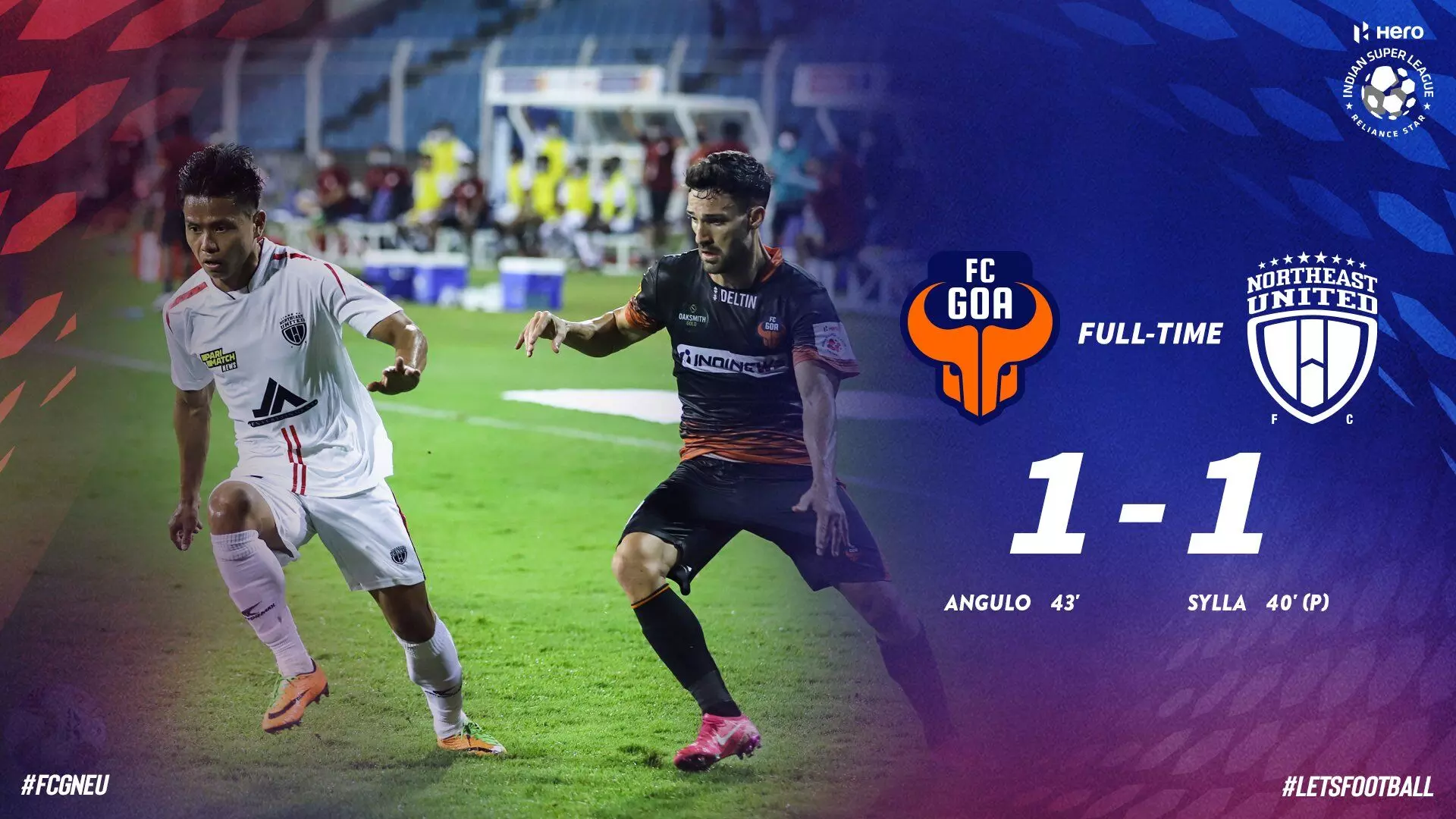 ജയിക്കാൻ യോഗമില്ലാതെ ഗോവ; നോർത്ത് ഈസ്റ്റ് സമനിലയിൽ കുരുക്കി ജയിക്കാൻ യോഗമില്ലാതെ ഗോവ; നോർത്ത് ഈസ്റ്റ് സമനിലയിൽ കുരുക്കി