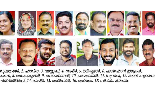 17 സ്ഥാ​​നാ​​ർ​​ഥി​​ക​​ളി​​ലൂ​​ടെ ത​​ദ്ദേ​​ശ​​പ്പോ​​രി​​ൽ ദ​​മ്മാം ന​​വോ​​ദ​​യ​​യും