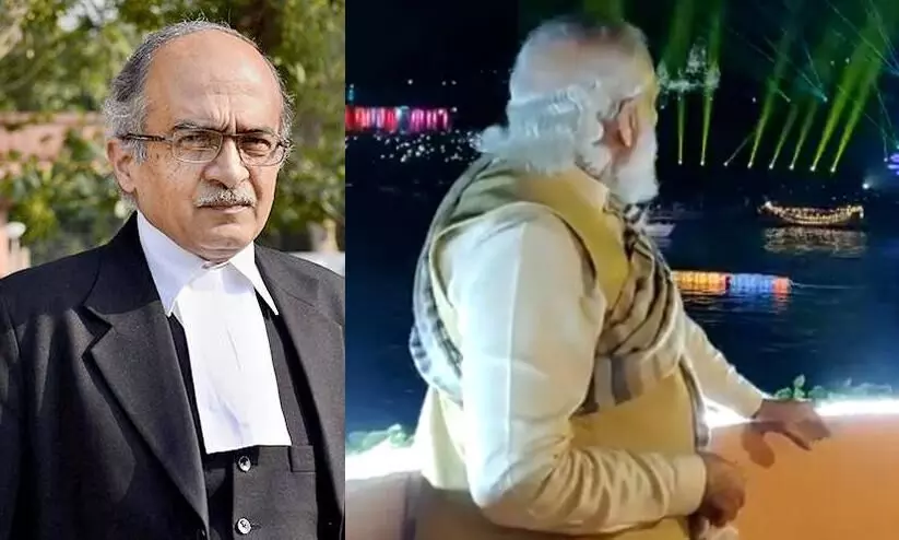 ഇന്ത്യ കത്തുേമ്പാൾ മോദി വീണവായിക്കുന്നു; ലേസർ ഷോ ആസ്വദിക്കുന്ന പ്രധാനമന്ത്രിയെ വിമർശിച്ച് പ്രശാന്ത് ഭൂഷൺ ഇന്ത്യ കത്തുേമ്പാൾ മോദി വീണവായിക്കുന്നു; ലേസർ ഷോ ആസ്വദിക്കുന്ന പ്രധാനമന്ത്രിയെ വിമർശിച്ച് പ്രശാന്ത് ഭൂഷൺ