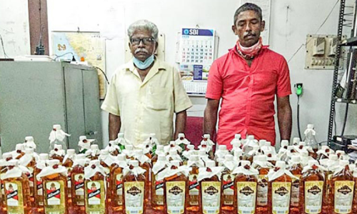 ഡ്രൈ​ഡേ ദി​ന​ത്തി​ൽ മ​ദ്യ വി​ൽ​പ​ന; ര​ണ്ടു​പേ​ർ അ​റ​സ്​​റ്റി​ൽ