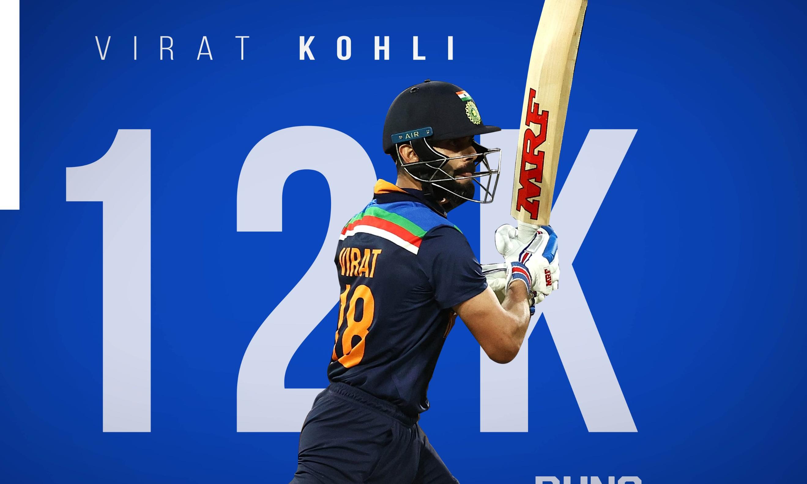 സചിനും പോണ്ടിങ്ങും ബഹുദൂരം പിന്നിൽ; കോഹ്ലി 12000 ക്ലബിൽ സചിനും പോണ്ടിങ്ങും ബഹുദൂരം പിന്നിൽ; കോഹ്ലി 12000 ക്ലബിൽ