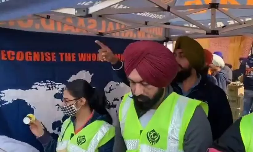 സമരം നടത്തുന്ന കർഷകർക്ക്​ ഭക്ഷണവും അവശ്യ സാധനങ്ങളുമായി യു.കെയിൽനിന്ന്​ ഖൽസ എയ്​ഡ്​