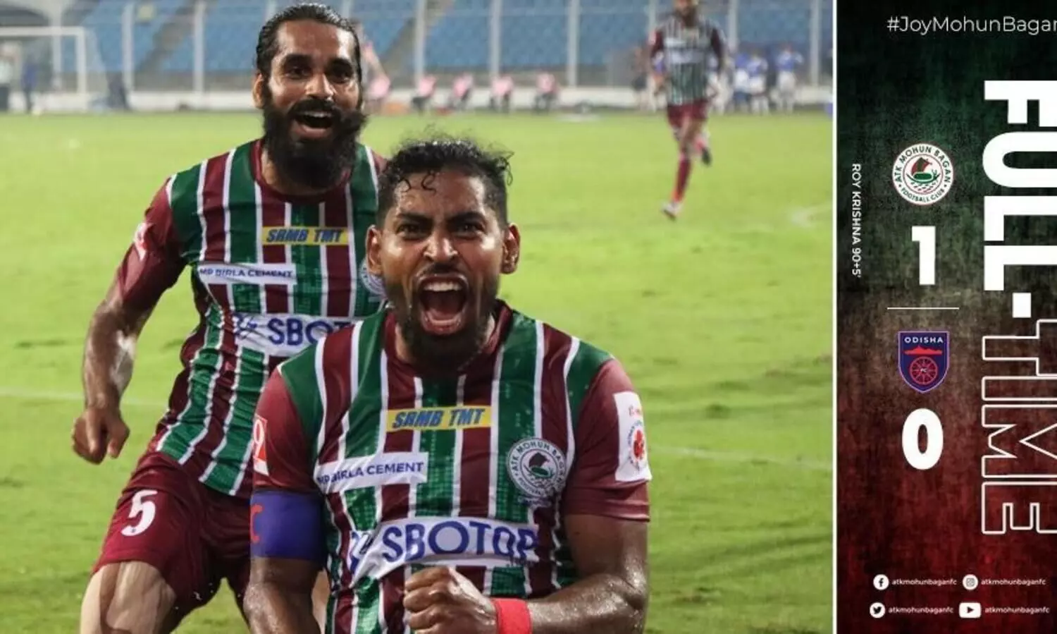 ഹൃദയം പൊട്ടി ഒഡിഷ എഫ്​.സി; എ.ടി.കെയോട്​ തോൽവി ഏറ്റു വാങ്ങിയത്​ 95ാം മിനിറ്റിൽ