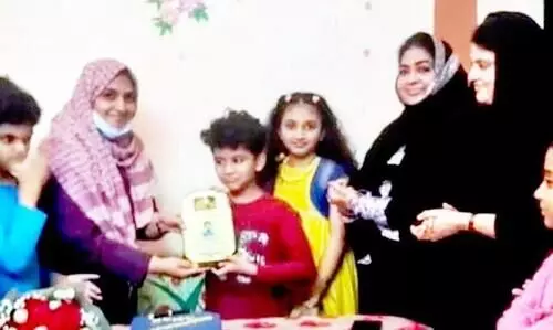 ബാ​ല നോ​വ​ലി​സ്​​റ്റ്​ മു​ഹ​മ്മ​ദ് അ​മാ​നെ ആ​ദ​രി​ച്ചു