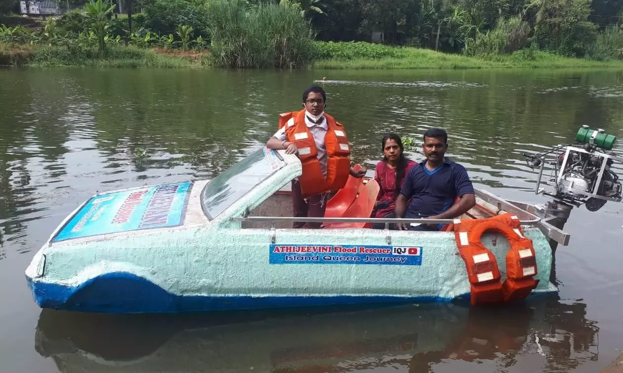 മഹാപ്രളയത്തിന്‍െറ ഓര്‍മകളുമായി ശിവേശ്വറിന്‍റെ കാര്‍ബോട്ട് നീറ്റിലിറക്കി