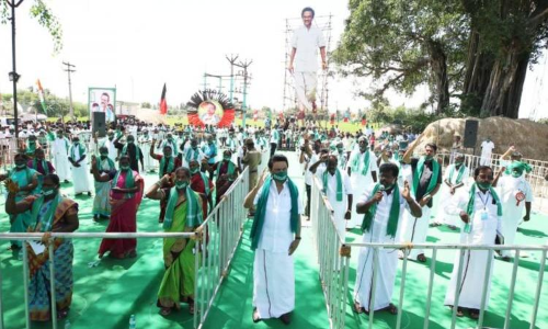 കർഷക സമരത്തിന് പിന്തുണയുമായി പ്രതിഷേധ റാലിയുമായി സ്റ്റാലിൻ