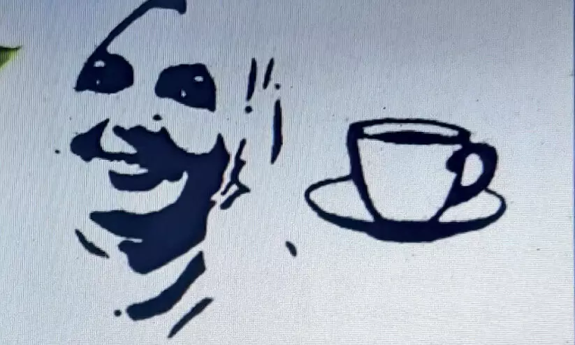 ചായപ്പൊടിയിൽ വിസ്മയം തീർത്ത് സനയുടെ വിഡിയോ വൈറൽ ചായപ്പൊടിയിൽ വിസ്മയം തീർത്ത് സനയുടെ വിഡിയോ വൈറൽ