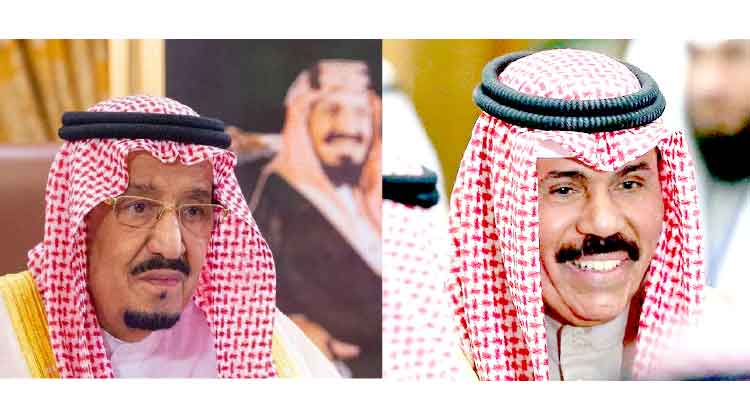 കുവൈത്ത് അമീർ സൗദി രാജാവിന് നന്ദി അറിയിച്ചു കുവൈത്ത് അമീർ സൗദി രാജാവിന് നന്ദി അറിയിച്ചു