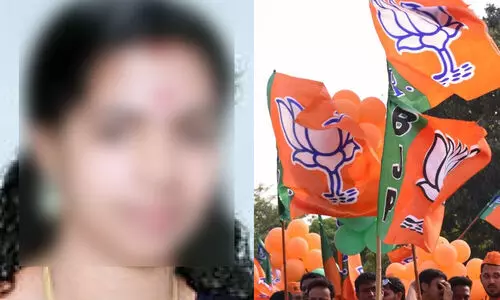 ഒളിച്ചോടിയ ബി.ജെ.പി സ്ഥാനാര്‍ഥി സി.പി.എം പാര്‍ട്ടി ഗ്രാമത്തിലെ ക്ഷേത്രത്തില്‍ വിവാഹിതയായി, നടുക്കത്തോടെ ബി.ജെ.പി