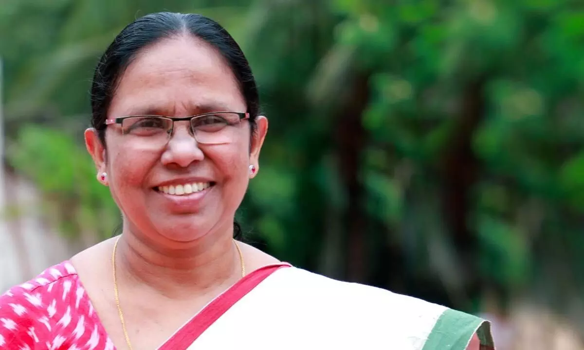 വീണ്ടും അന്താരാഷ്ട്ര അംഗീകാരം; ലോകത്തിലെ ശക്തരായ 12 വനിതകളിൽ മന്ത്രി കെ.കെ. ശൈലജയും