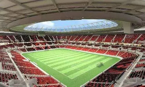 രാജ്യത്തെ പ്രതിഫലിപ്പിച്ച് അൽ റയ്യാൻ സ്റ്റേഡിയം രാജ്യത്തെ പ്രതിഫലിപ്പിച്ച് അൽ റയ്യാൻ സ്റ്റേഡിയം