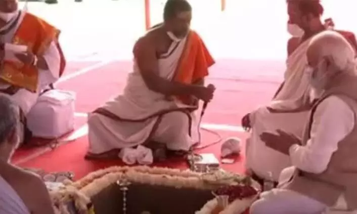 971 കോടി രൂപ ചെലവിൽ നിർമ്മിക്കുന്ന പുതിയ പാർലമെന്‍റ് മന്ദിരത്തിന്‍റെ ഭൂമിപൂജ ആരംഭിച്ചു