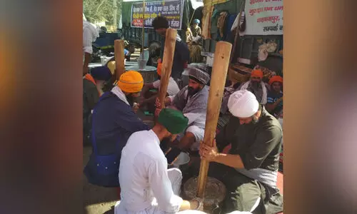 farmers protest, at singhu border