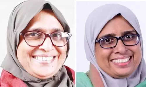 Fighting sisters in election