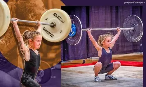 വയസ്സ്​ ഏഴ്​, ഉയർത്തുന്നത്​ 80 കിലോ!; വൈറലായി കൊച്ചുപെൺകുട്ടി VIDEO