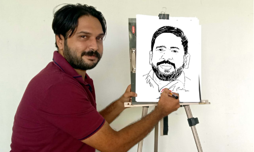 പ്രചാരണത്തിന്​ ലൈവ് കാർട്ടൂണുമായി ഇബ്രാഹിം ബാദുഷ