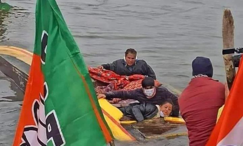 ദാൽ തടാകത്തിൽ ശിക്കാര മറിഞ്ഞ്​ ബി.ജെ.പി പ്രവർത്തകർ അപകടത്തിൽപെട്ടു