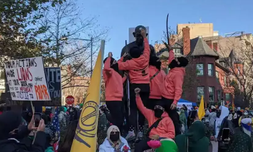 Gandhi’s statue vandalising by Khalistan supporters