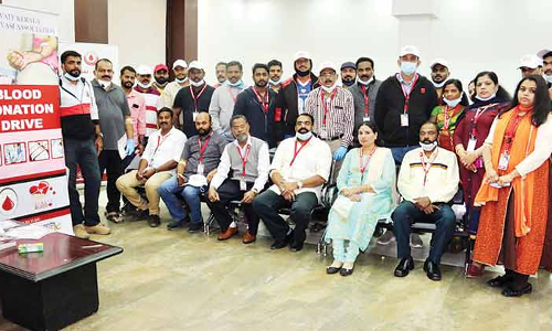 കു​വൈ​ത്ത്​ കേ​ര​ള പ്ര​വാ​സി അ​സോ​സി​യേ​ഷ​ൻ ര​ക്ത​ദാ​ന ക്യാ​മ്പ്​