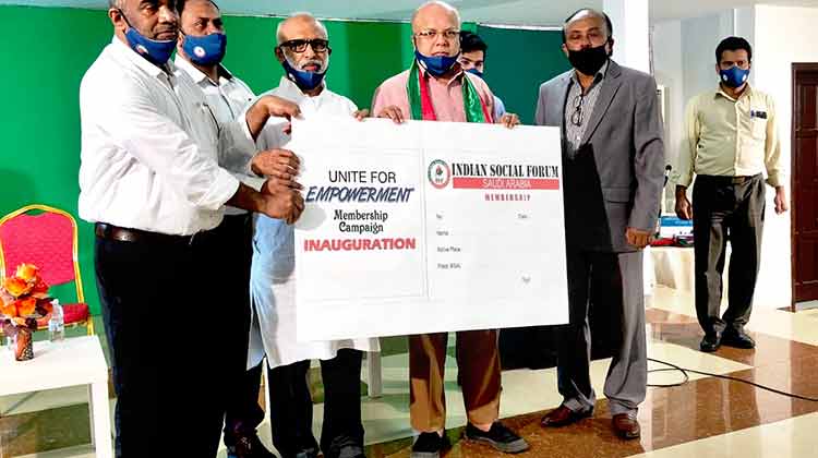 ഇന്ത്യൻ സോഷ്യൽ ഫോറം അംഗത്വ കാമ്പയിന് തുടക്കമായി ഇന്ത്യൻ സോഷ്യൽ ഫോറം അംഗത്വ കാമ്പയിന് തുടക്കമായി