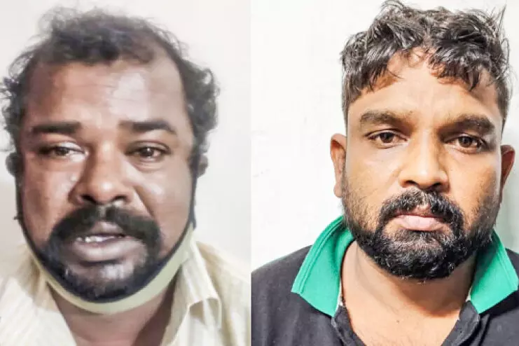 ബൈക്കിലെത്തി മാല കവർന്ന രണ്ടുപേർ അറസ്റ്റിൽ ബൈക്കിലെത്തി മാല കവർന്ന രണ്ടുപേർ അറസ്റ്റിൽ