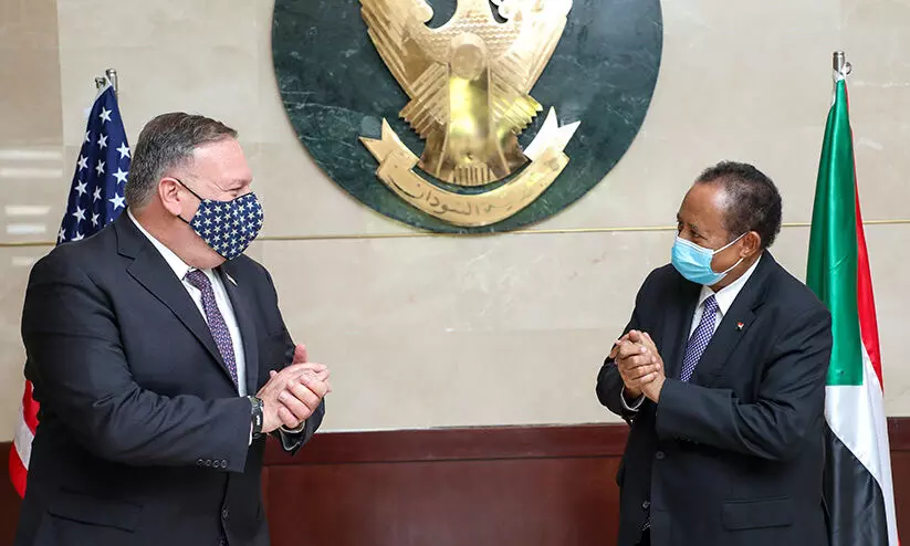 അമേരിക്കയുടെ ഗുഡ് സർടിഫിക്കറ്റ് ലഭിച്ചു; സുഡാൻ ഇനി സ്റ്റേറ്റ് സ്പോൺസർ ഓഫ് ടെററിസ്റ്റ് അല്ല അമേരിക്കയുടെ ഗുഡ് സർടിഫിക്കറ്റ് ലഭിച്ചു; സുഡാൻ ഇനി സ്റ്റേറ്റ് സ്പോൺസർ ഓഫ് ടെററിസ്റ്റ് അല്ല