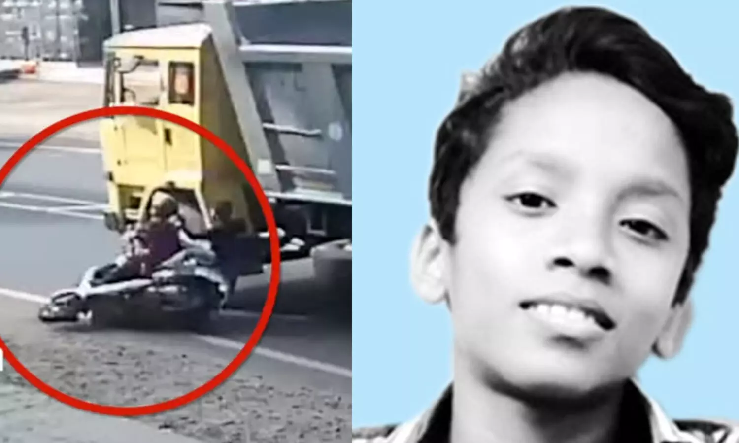 അമ്മയോടൊപ്പം സ്‌കൂട്ടറില്‍ സഞ്ചരിക്കവെ ടിപ്പറിടിച്ച്​ 13കാരൻ മരിച്ചു