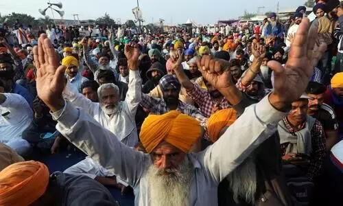 Farmers protest