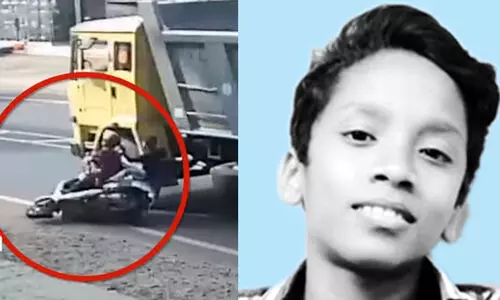 അമ്മയോടൊപ്പം സ്‌കൂട്ടറില്‍ സഞ്ചരിക്കവെ ടിപ്പറിടിച്ച്​ 13കാരൻ മരിച്ചു