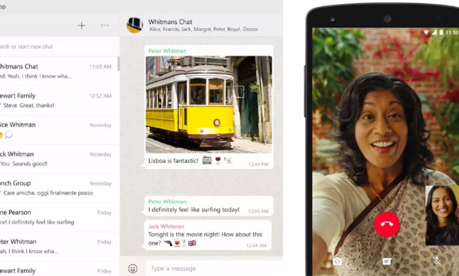 ഇനി വാട്​സ്​ആപ്പ്​ വെബ്​ വേർഷനിലും ഓഡിയോ-വിഡിയോ കോളിങ്​ ഫീച്ചർ