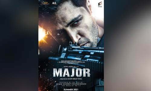 മേജര്‍ സന്ദീപ്​ ഉണ്ണികൃഷ്ണൻെറ ജീവിതം വെള്ളിത്തിരയില്‍; മേജര്‍ ഫസ്റ്റ് ലുക്ക് പോസ്റ്റര്‍ പുറത്തുവിട്ട് അണിയറ പ്രവര്‍ത്തകര്‍