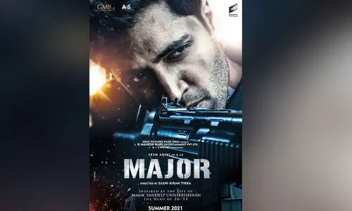 മേജര്‍ സന്ദീപ്​ ഉണ്ണികൃഷ്ണൻെറ ജീവിതം വെള്ളിത്തിരയില്‍; മേജര്‍ ഫസ്റ്റ് ലുക്ക് പോസ്റ്റര്‍ പുറത്തുവിട്ട് അണിയറ പ്രവര്‍ത്തകര്‍