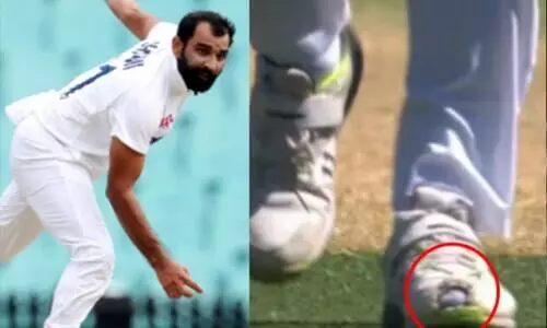 ഷൂവിൽ ദ്വാരമിട്ട്​ ഷമിയുടെ ബൗളിങ്​; ദാരിദ്ര്യമല്ല മുൻകരുതലെന്ന്​ വിദഗ്​ധർ