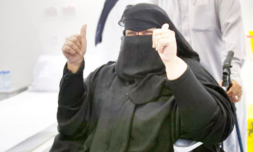 വാക്​സിനെടുത്ത രാജ്യത്തെ ആദ്യ വനിതയായ ആഹ്ലാദത്തിൽ ശൈഖ അൽഹർബി