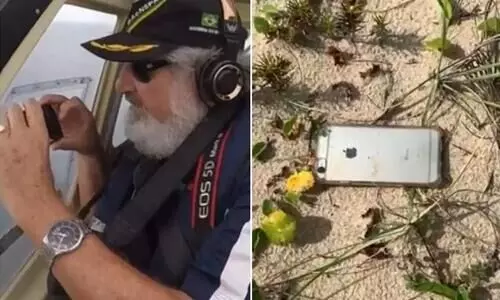 വിമാനത്തില്‍ നിന്നും താഴേക്ക് വീണ ഐഫോണിന്‌ സംഭവിച്ചതെന്ത്​? കാണാം...