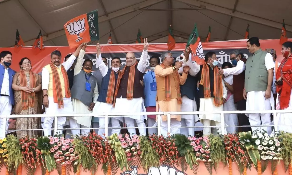 ആറ് തൃണമൂൽ, രണ്ട് സി.പി.എം, സി.പി.ഐ, കോൺഗ്രസ് എം.എൽ.എമാർ ബി.െജ.പിയിൽ ആറ് തൃണമൂൽ, രണ്ട് സി.പി.എം, സി.പി.ഐ, കോൺഗ്രസ് എം.എൽ.എമാർ ബി.െജ.പിയിൽ