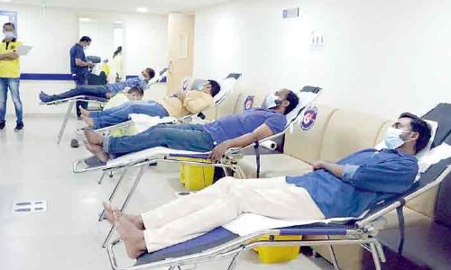 രക്തദാന ക്യാമ്പ്​ ജനപങ്കാളിത്തത്താൽ ശ്രദ്ധേയമായി