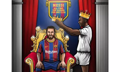 ഒരു ക്ലബ്ബിനായി 643 ഗോളുകൾ!; മെസ്സി പെലെയുടെ റെക്കോർഡിനൊപ്പം
