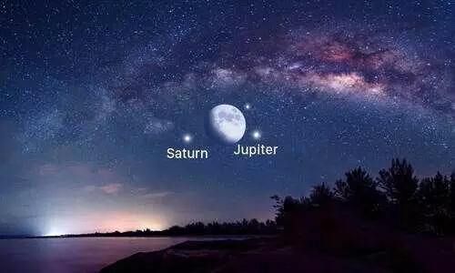 മാനത്ത് തൊട്ടുരുമ്മി വ്യാഴവും ശനിയും; നാളെ കാണാം മഹാഗ്രഹയോഗം