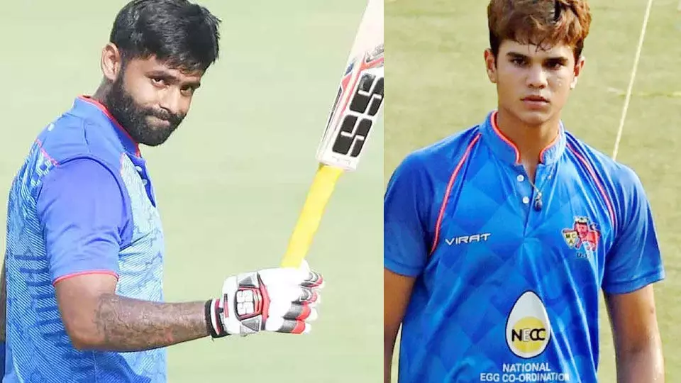 അർജുൻ ടെണ്ടുൽക്കറുടെ ഒരോവറിൽ അടിച്ചുകൂട്ടിയത്​ 21 റൺസ്​; സൂര്യകുമാർ യാദവി​െൻറ വെടിക്കെട്ട്​